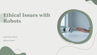 Ethical Issues With Robots PPT Sample VA