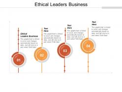 Ethical leaders business ppt powerpoint presentation gallery templates cpb