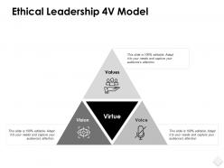 Ethical leadership 4v model values ppt powerpoint presentation aids