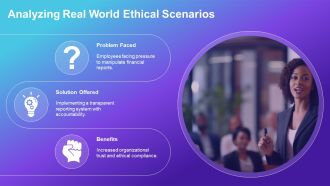 Ethical Leadership Facing Moral Challenges PPT Presentation AT Adaptable Colorful