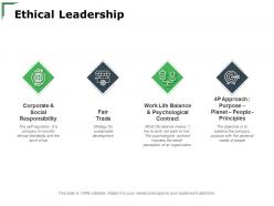 Ethical leadership faire trade ppt powerpoint presentation layouts smartart