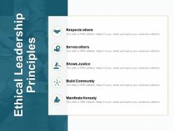 Ethical leadership principles build community ppt powerpoint presentation file slide