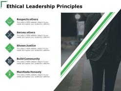 Ethical leadership principles community ppt powerpoint presentation layouts smartart
