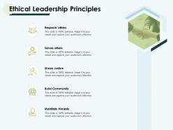 Ethical leadership principles community ppt powerpoint slides