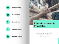 Ethical leadership principles server ppt powerpoint presentation icon format
