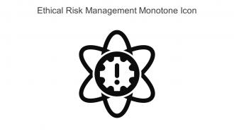Ethical Risk Management Monotone Icon In Powerpoint Pptx Png And Editable Eps Format