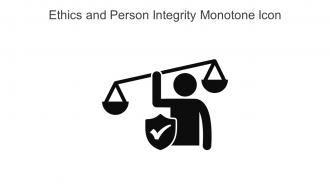Ethics And Person Integrity Monotone Icon In Powerpoint Pptx Png And Editable Eps Format