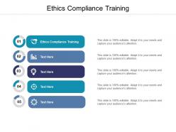 Ethics compliance training ppt powerpoint presentation pictures example cpb