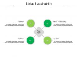 Ethics sustainability ppt powerpoint presentation styles outfit cpb