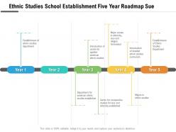 Ethnic studies school establishment five year roadmap sue