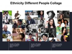 Ethnicity different people collage