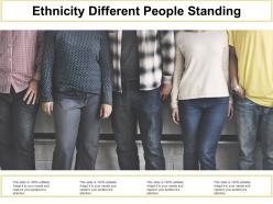 Ethnicity different people standing