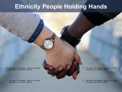 Ethnicity people holding hands