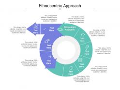 Ethnocentric approach ppt powerpoint presentation infographic template graphics tutorials cpb