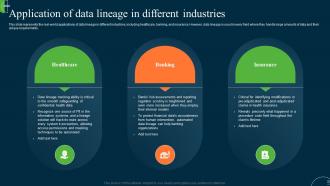 ETL Data Lineage Application Of Data Lineage In Different Industries