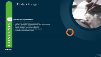 ETL Data Lineage Powerpoint Presentation Slides Graphical Designed