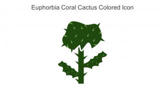 Euphorbia Coral Cactus Colored Icon In Powerpoint Pptx Png And Editable Eps Format