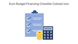 Euro Budget Financing Checklist Colored Icon In Powerpoint Pptx Png And Editable Eps Format