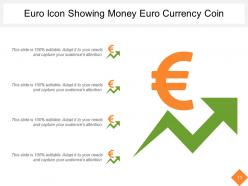 Euro Icons Showing Euro Currency With Arrows