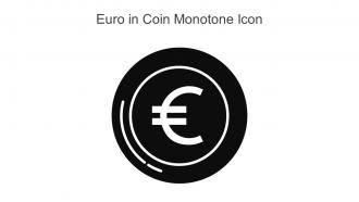 Euro In Coin Monotone Icon In Powerpoint Pptx Png And Editable Eps Format