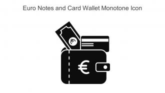 Euro Notes And Card Wallet Monotone Icon In Powerpoint Pptx Png And Editable Eps Format