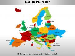 Europe continents powerpoint maps