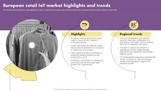 European Retail Iot Market Highlights And Trends The Future Of Retail With Iot
