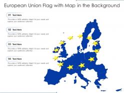 European Union Map Location Pointer Flag Shape Political Relations