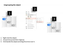 Ev three hand design option data representation powerpoint template