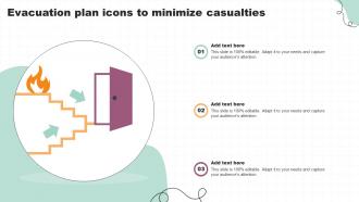 Evacuation Plan Icons To Minimize Casualties