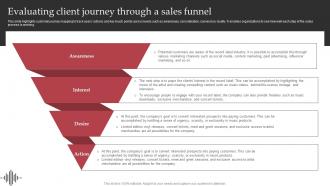 Evaluating Client Journey Through A Sales Funnel Sample Interscope Records Business Plan BP SS