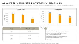 Evaluating Current Marketing Performance Of Organization Online Advertisement Campaign MKT SS V