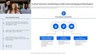 Evaluating E Marketing Campaigns Latest Internet Marketing Trends And Emerging Technologies MKT SS V