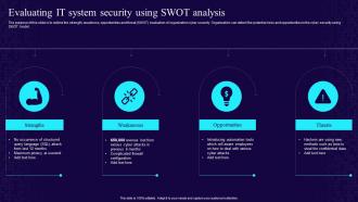 Evaluating It System Security Using Swot Analysis Developing Cyber Security Awareness Training Program
