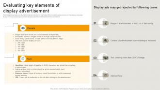 Evaluating Key Elements Of Display Advertisement Online Advertisement Campaign MKT SS V