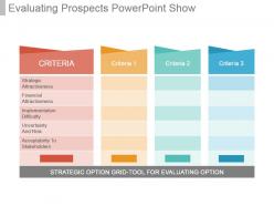 Evaluating prospects powerpoint show