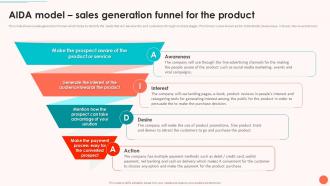 Evaluating Startup Funding Sources And Detailed Aida Model Sales Generation Funnel For The Product