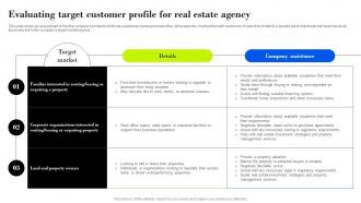 Evaluating Target Customer Profile For Property Management Company Business Plan BP SS