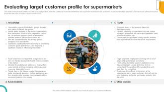Evaluating Target Customer Profile For Supercenter Business Plan BP SS