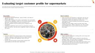 Evaluating Target Customer Profile For Supermarkets Retail Market Business Plan BP SS V