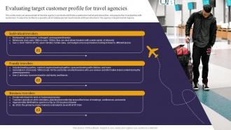 Evaluating Target Customer Profile For Travel Agencies Travel Consultant Business BP SS
