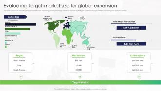 Evaluating Target Market Size For Global Expansion Strategy For Target Market Assessment