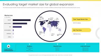 Evaluating Target Market Size For Target Market Assessment For Global Expansion