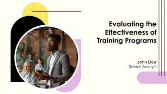 Evaluating The Effectiveness Of Training Programs PPT Outline AT