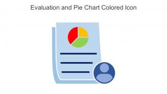 Evaluation And Pie Chart Colored Icon In Powerpoint Pptx Png And Editable Eps Format
