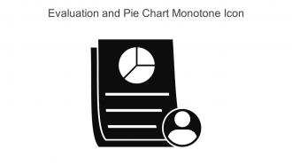 Evaluation And Pie Chart Monotone Icon In Powerpoint Pptx Png And Editable Eps Format