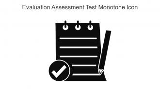 Evaluation Assessment Test Monotone Icon In Powerpoint Pptx Png And Editable Eps Format