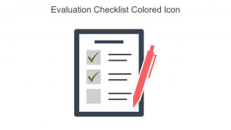 Evaluation Checklist Colored Icon In Powerpoint Pptx Png And Editable Eps Format