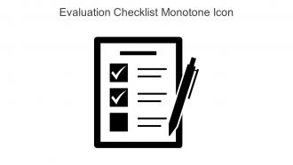 Evaluation Checklist Monotone Icon In Powerpoint Pptx Png And Editable Eps Format