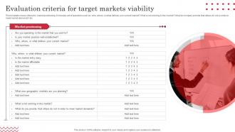 Evaluation Criteria For Target Markets Target Market Definition Examples Strategies And Analysis
